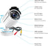 ZOSI 1080P HD 1920TVL Hybrid 4-in-1 TVI CVI AHD 960H CVBS CCTV Security Camera,80ft Night Vision,2MP Weatherproof Aluminum Metal Bullet Camera for 960H,720P,1080P,5MP,4K Analog Surveillance DVR-White