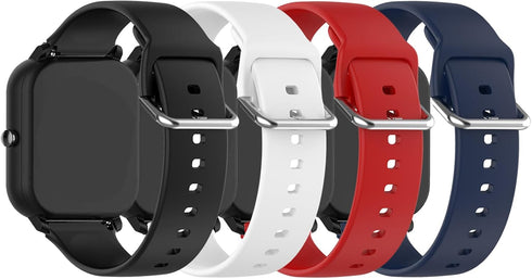 E ECSEM Soft Silicone Bands for Hwagol G28 & G20 Smart Watch, Quick Release Replacement Strap for Women & Men
