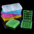 AA AAA Battery Holder, 10PCS Set, Transparent Hard Plastic, Multifunctional Storage Box, Organizer Container, 5 Colors
