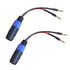 Banana Plugs to Speakon Speaker Adapter Cable 12awg 6in/2 Pack