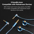 EB2S Pro Flat Wired Earbuds with 15.4mm LCP Dynamic Driver, Balanced IEM Hearphones with Mic, Silver-Plated Cable