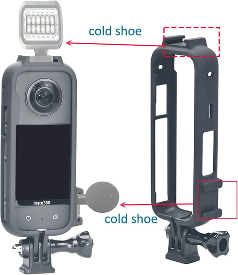 Frame Case for Insta360 One X3 with Lens Cap and Screen Protector