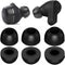 Memory Foam Ear Tips for JBL Tune 230NC TWS Earbuds, Noise Cancelling, 3 Sizes, 3 Pairs, Black - LMS 214
