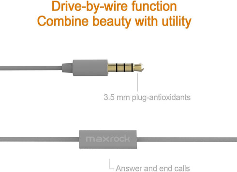 In-ear Sleeping Headphones, Soft Earbuds with Mic Noise Cancelling for Side Sleeper, Insomnia, Travel (gray)