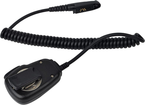 HYS Heavy Duty Shoulder Speaker Microphone - Walkie Talkie Remote Speaker Mic with 3.5mm Audio Jack Replacement