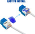 Cat.6 Tool Less Keystone Jack, 5-Pack (Blue)