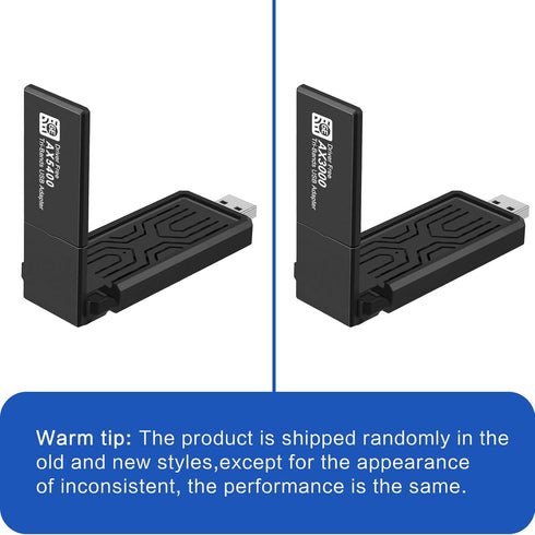 Gaming WiFi Adapter for PC, 6GHz USB WiFi Adapter, IEEE802.11AX, AXE3000 Wireless Gigabit Speed Up to 5.3Gbps