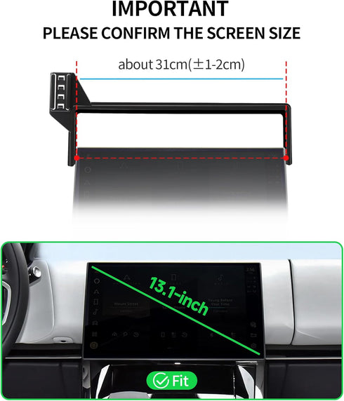 MaserWeller 2023-2026 13.1-Inch 360 Car Phone Holder for Land Rover Range Rover/Range Rover Sport Accessories Screen