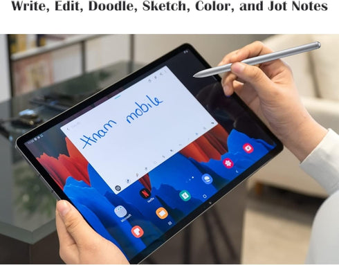 Galaxy Tab S7 S Pen Replacement, Stylus Pen for Samsung Galaxy Tab S7, S7+, S7 FE, Mystic Silver