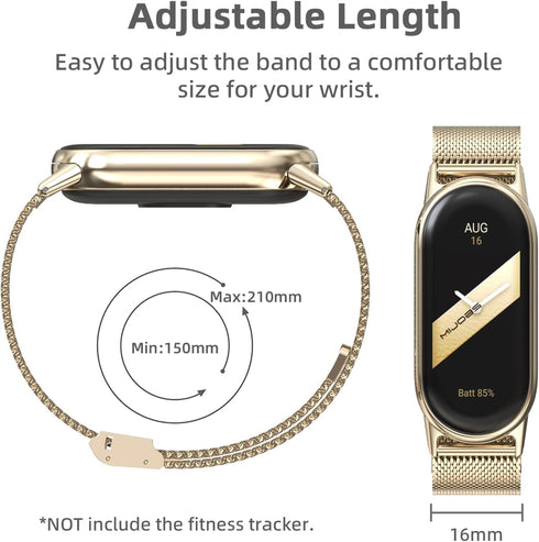MIJOBS Breathable Replacement Strap for Xiaomi Mi Band 8, Wristband Bracelet for SmartWatch