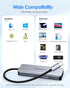 LENTION 6-in-1 4K@60Hz 100W 3X 3.0 (C26, USB C Hub with Gigabit Ethernet, HDMI, PD Fast Charging, USB Docking Station