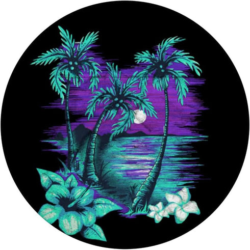 Vintage Retro Palm Tree PopSockets Swappable PopGrip