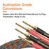 UCINNOVATE Bi-Wire Speaker Cables, 2 Pack OFC 9.8Ft Home Theater Premium Speaker Wire with Gold-Plated Banana Tip Plugs