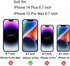 iPhone 13 Pro Max Anti-Spy Screen Protector - 2PCS Anti-Blue Tempered Glass Mirror Privacy Film