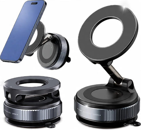 Generic Magnetic Phone Holder for Car & Desk, 360 Adjustable Car Mount Stand,