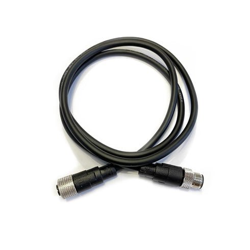M12 4 Pins Male to Female Connector Cable, A Code Straight Molding Cable for Sensor Electrical PVC Cable 250V 4A