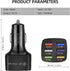 Amiss Car Charger Adapter, 6 USB Multi Port, Fast Charger, Include QC 3.0 and 5 Other Ports, Car Interior Accessories, Fit for iPhone 13/12/11/pro, Samsung Galaxy/Note S10/S9/S8, Android - Black by Amiss
