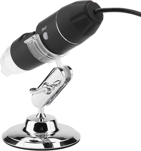 HD Digital Microscope, 50X-1600X Microscope with Stand, Handheld Electronic Microscope for Jewelry Appraisal