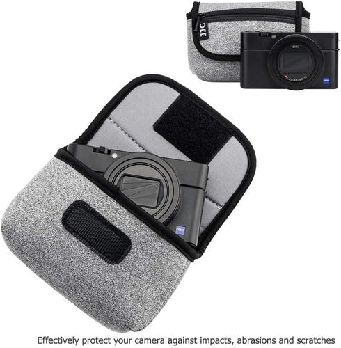 JJC Compact Camera Case Travel Pouch Sleeve for Sony ZV-1 II, ZV1II, ZV1F, ZV-1F, ZV1, RX100 VII, VI, VA, Canon G7X,