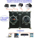 SOLUPEAK 3.5mm 4 1 1/8" AUX Cable Switcher, Input Output, AUX Source Stereo Splitter, Audio Selector Box, Signal Switch