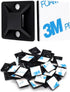3/4" Zip Tie Mounts, 120PCS Self Adhesive Cable Tie Mounts for Cable Management Indoor Outdoor (Black)