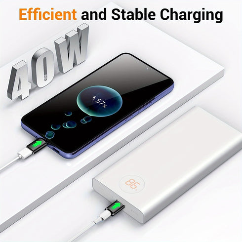 SheraF 4 Pack USB to USB C OTG Adapter, 2Pack Type C Female to A Male, 2Pack USB C Male to USB 3.0 Female