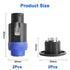MEIRIYFA 8 Pole Speakon Connector Plug, NL4 Speak-On 8 Pin Male Audio Speaker Twist Lock Plugs, 2Pack
