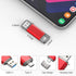 RAOYI 128GB 130MB/s, 2 1 3.1 USB C Flash Drive Upgraded in USB Type C Dual OTG Metal Thumb Drive Memory Stick