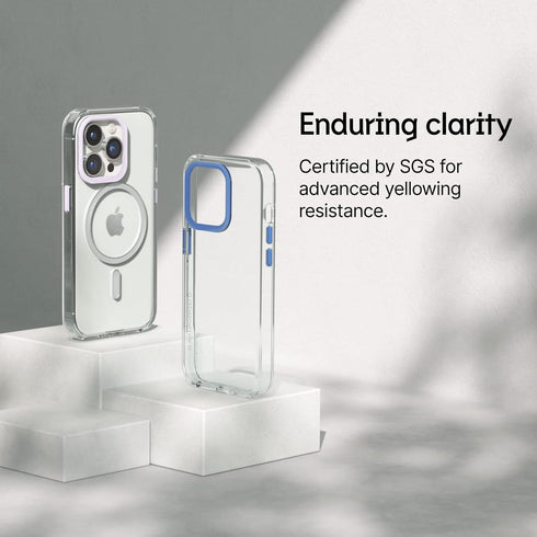 RhinoShield Crystal Clear Case for iPhone 13/14 - High Transparency, Yellowing Resistance, Customizable - Black Camera