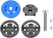 Road Bike Computer Holder, Stem Top Cover Stopwatch GPS Speedometer Mount (Blue)