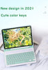 Keyboard Case for iPad Mini 6th Generation, Cute Color Keyboard Cover with Detachable Bluetooth Keyboard, Mint Green