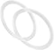 Unifizz 2Pcs Car Speaker Spacer Ring, Acrylic Transparent Mounting Spacer Plate, 146mm ID for 6.5 Inch
