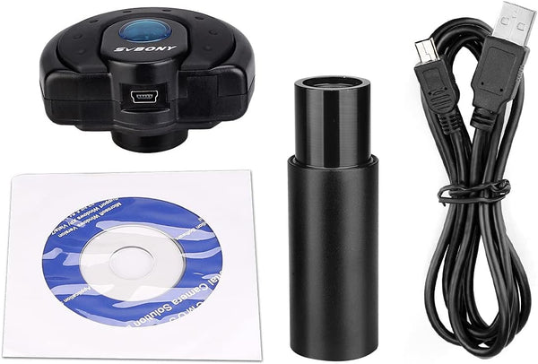 SVBONY SV189 Microscope Digital Camera, 1.3 Million Pixel USB2.0, Suitable for Color Photography