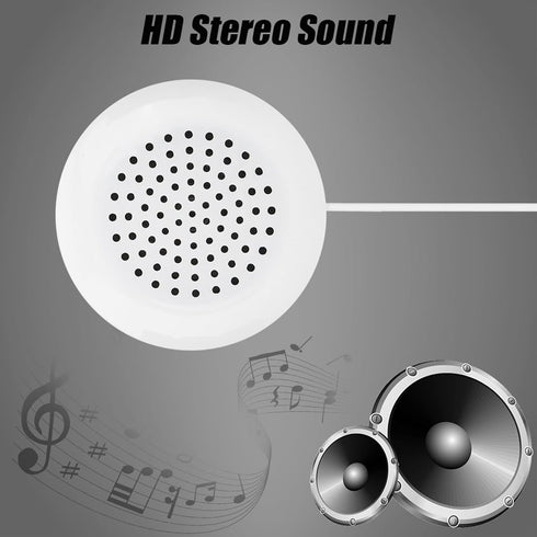 WQAPVHBG 3.5mm 2.4in 0.6in Mp3, Mp4, Portable DIY Pillow Speaker, White Mini Stereo Speaker, Mini Portable Line