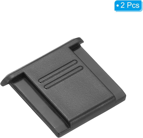 PATIKIL 12mm Hot Shoe Cover Cap, 2 Pack Black Plastic Protector for Nikon, Fujifilm, Pentax DSLR/SLR Camera