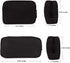 Universal Electronics/Accessories Soft Carrying Case Bag, Durable & Light-Weight,Suitable for Out-Going, Business, Travel and Cosmetics Kit (Small+Big-Black) by ERCRYSTO