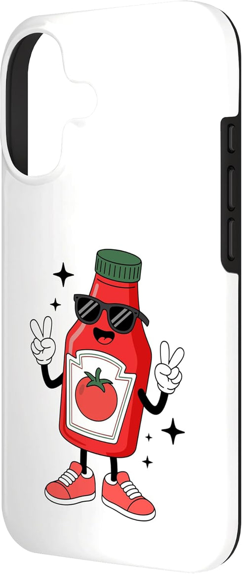 Funny Ketchup Themed Lover tee 17 Funny Cute Ketchup Character Ketchup Lover for Kids Case for iPhone