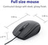 Verbatim Wired USB Computer Mouse - Corded USB Mouse for Laptops and PCs, Black