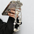 RUIYDZ Luxury Pearl Phone Wrist Strap Crystal Diamond Beaded Keychain Wristlet for Phone Chain Wristlet Glitter
