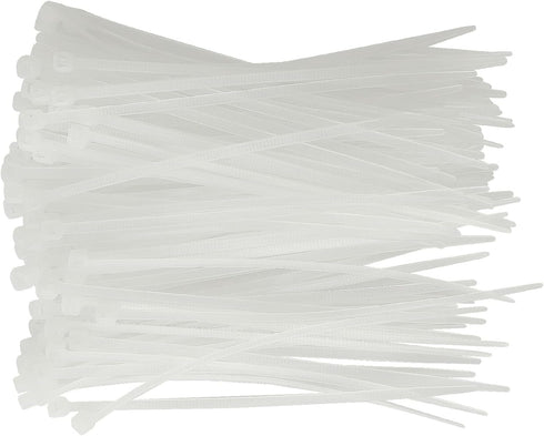 URBEST 100 Pcs 4 Inch Self Locking Nylon Zip Ties, Cable Fasten Wrap (White)