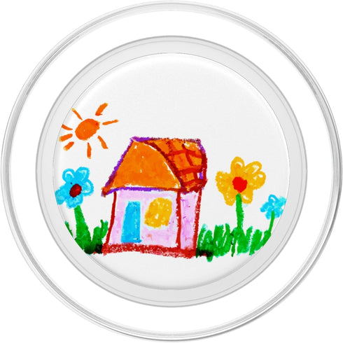 Kids Crayons Coloring Paint Art Kids Drawing Flowers Crayons Coloring Paint Art PopSockets PopGrip for MagSafe