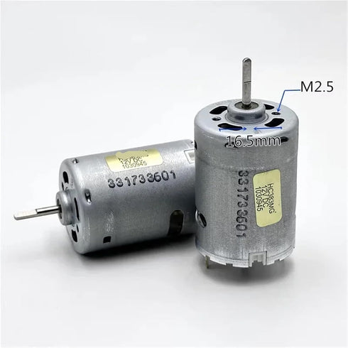 LFULNKD HC383MG RS-380 6V-12V 12400RPM Motor DC High Speed Strong Magnetic Carbon Brush Motor DIY Hobby Toy Model Car
