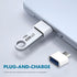 10 Pack USB to USB-C Adapter, USB Type-C Male to USB A Female for Flash Drives, Mouse, Keyboard, Game Controllers