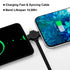 3.3ft Retractable Multi Charger Cable 2-Pack, 3-in-1 Fast Charging Cord for iPhone, iPad, Samsung, PS, Tablets & More