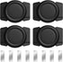 KAKUPPA 4 Pcs Car Magnetic Holder Case, Hidden Black Silicone Convenient Find Quickly Anti-Loss Case with Self-Adhesive