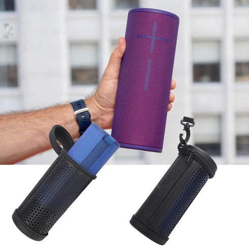 Travel EVA Case with Strap, Hollowed Mesh Storage Bag for MEGABOOM 3 Portable Wireless Speaker