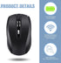 Macarrie 12 Pack Wireless Mouse, 1200dpi Wireless Computer Mouse with 6 Buttons, USB Receiver for Windows, PC