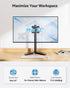MOUNTUP 13'' 32'' 17.6 lbs, 75x75/100x100 MU0023 Single Monitor Stands, Freestanding VESA Monitor Desk Mount fits