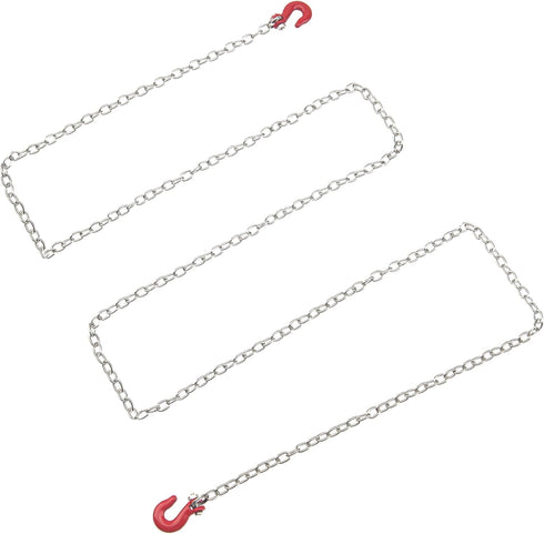 1/10 SCX10 TRX4 90046 CC01 D90 TF2 1/10 RC Metal Tow Hook with Trailer Tow Chain Buckle Shackles RC Decorations
