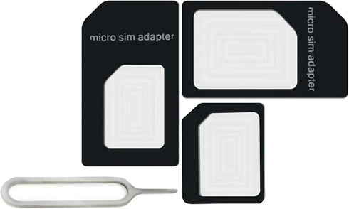 New Nano and Micro Sim Adapter with Eject Pin Needle - 10 Pack